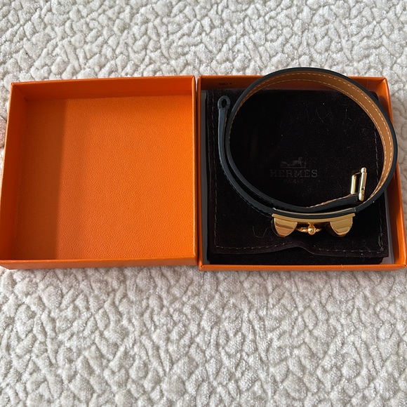 Hermes Rivale Double Tour leather bracelet - Picture 4 of 10